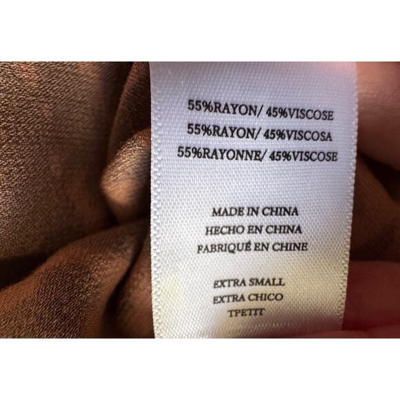 Rails Pearl Cinnamon Mixed Animal Print Popover Relaxed Blouse Women’s Xsmall - Picture 13 of 16